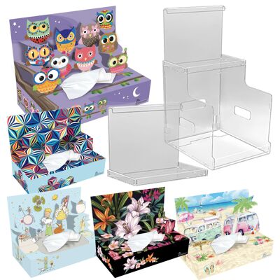 Starter Kit 3: "Owls" + 1 display + 4 mini displays + 16 pcs (4 pieces per model)