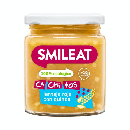 Tarrito con cachitos de Lentejas con quinoa 230 gr. ECO SMILEAT