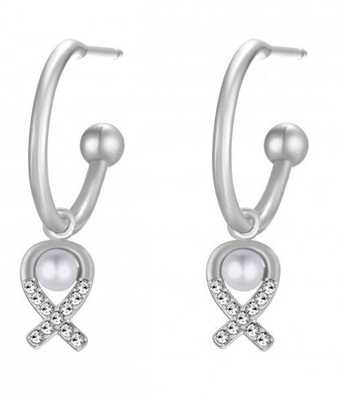 G-C19.5 EC65-053S S. Steel Earrings Pearl 1.2x2.4cm