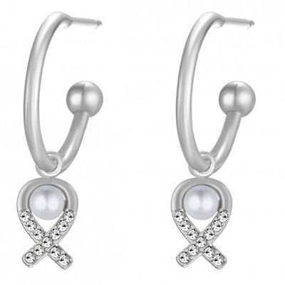 G-C19.5 EC65-053S S. Steel Earrings Pearl 1.2x2.4cm