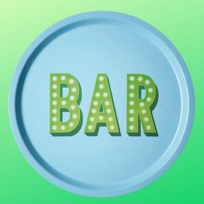 Blue Tray Bar