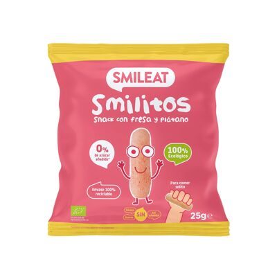 Smilitos fresa y plátano Ecológico 25 gr