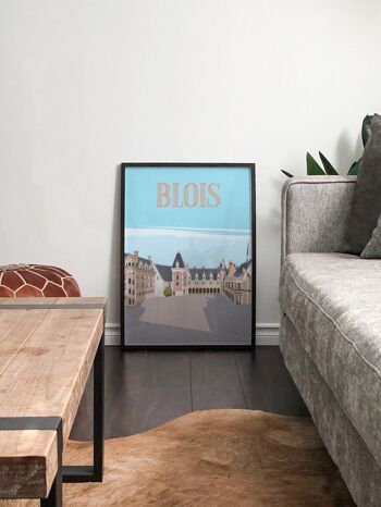Affiche illustration de la ville de Blois - 2 4