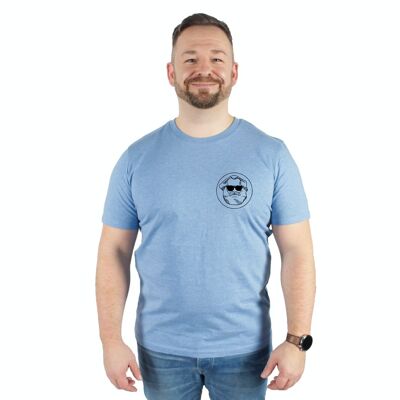 LOGO CLASSICO | T-shirt da uomo in 100% cotone biologico | BLU