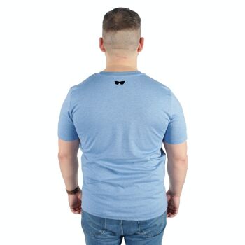 LOGO CLASSIQUE | T-shirt homme 100% coton biologique | BLEU 2