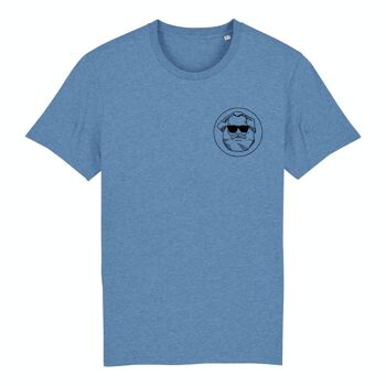 LOGO CLASSIQUE | T-shirt homme 100% coton biologique | BLEU 3