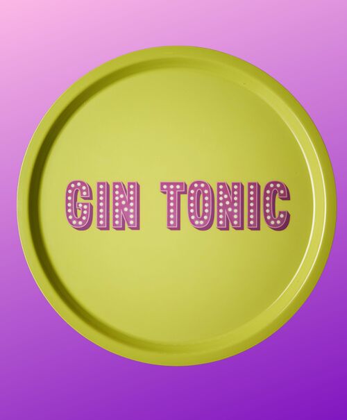 Plateau vert Gin tonic