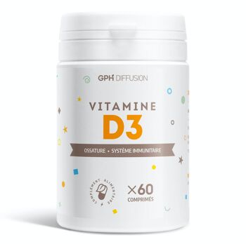 Vitamine D3 - 5 µg - 60 comprimés 1