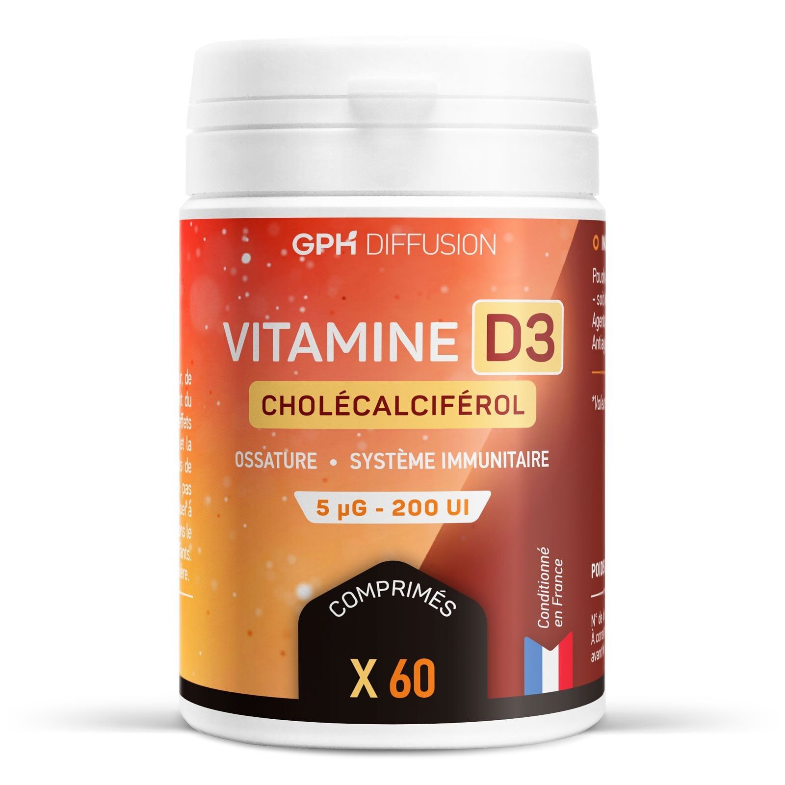 Vitamina D3 - 5 µg - 60 compresse