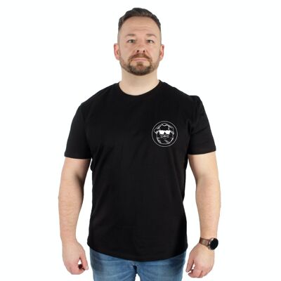 LOGOTIPO CLÁSICO | Camiseta de hombre confeccionada en algodón 100% orgánico | NEGRO