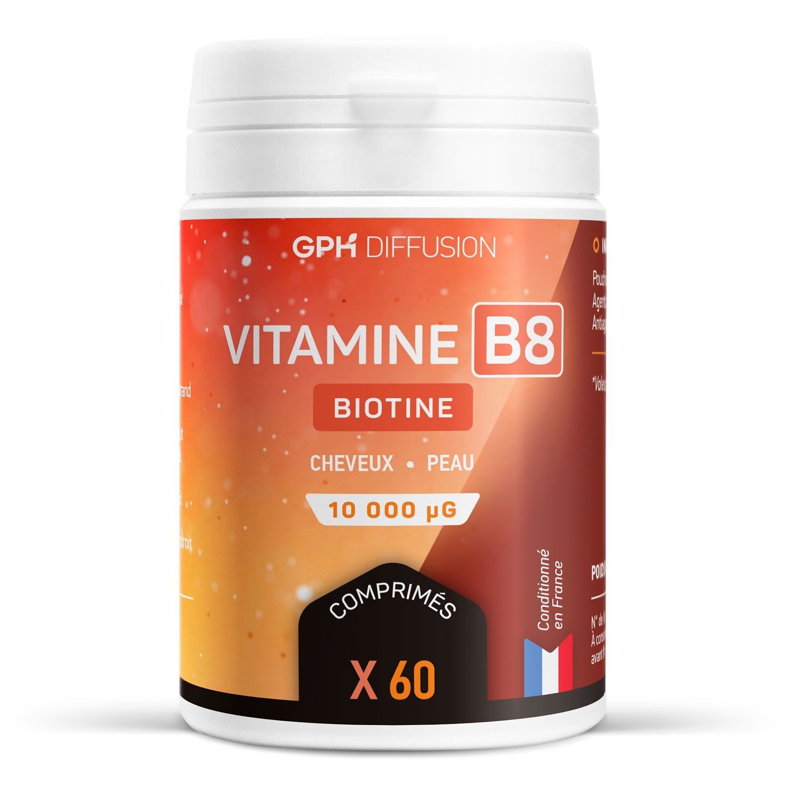 Vitamin B8 Biotin - 10.000 IE - 60 Tabletten