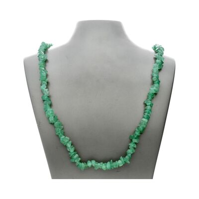Halskette mit grünem Quarzsplitter - Aventurin
