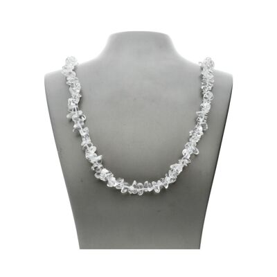 Collier de puce de quartz clair