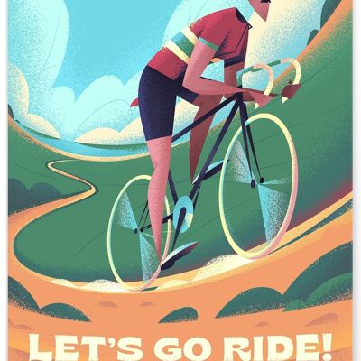 Affiche Let's go ride !