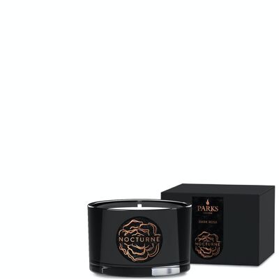 Vela perfumada de rosa oscura: 80 g, cera 100 % natural, Coreless Cleanburn™, fabricada en el Reino Unido, fragancia mezclada a mano.
