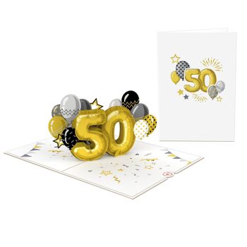 Carte pop-up 50e anniversaire 3