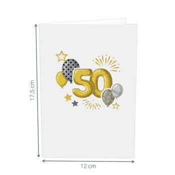 Carte pop-up 50e anniversaire 4