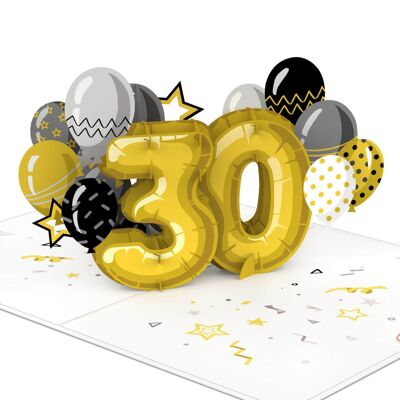 Carte pop-up 30e anniversaire