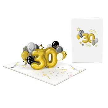 Carte pop-up 30e anniversaire 3