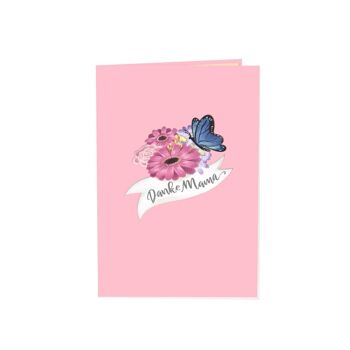 Meilleure carte pop-up de panier de fleurs de maman 5