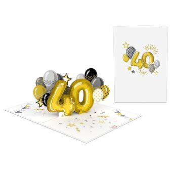 Carte pop-up 40e anniversaire 3