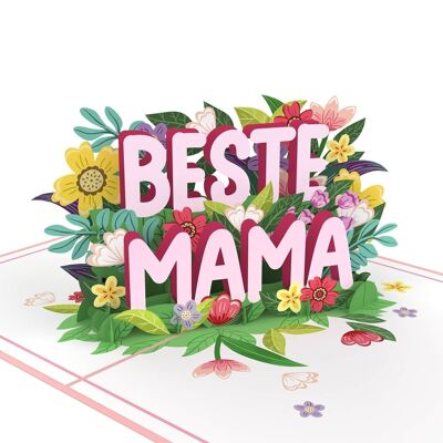 Beste Mama Pop-Up Karte