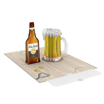 Carte pop-up bière 2
