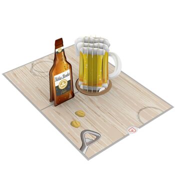 Carte pop-up bière 4