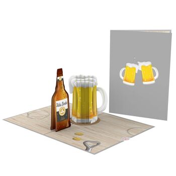 Carte pop-up bière 5