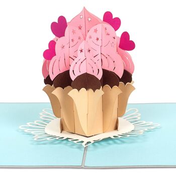 Carte pop-up Cupcake 1