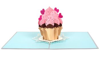 Carte pop-up Cupcake 3