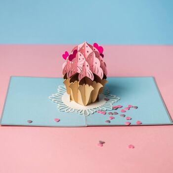 Carte pop-up Cupcake 5