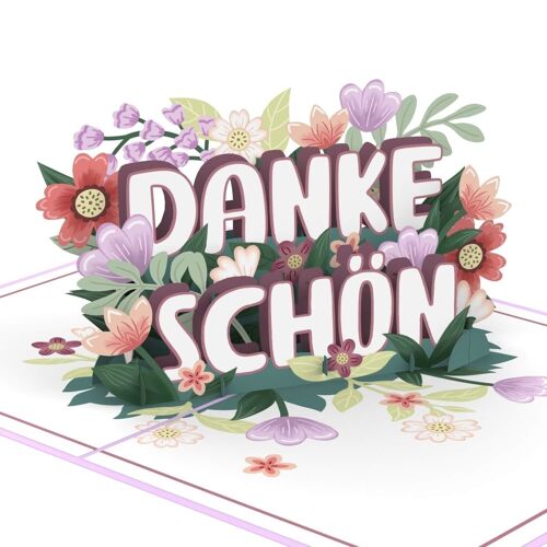 Dankeschön Pop-Up Karte