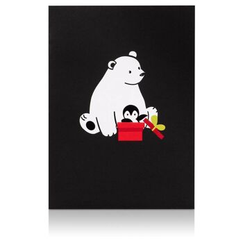 Carte pop-up ours polaire et pingouin 4