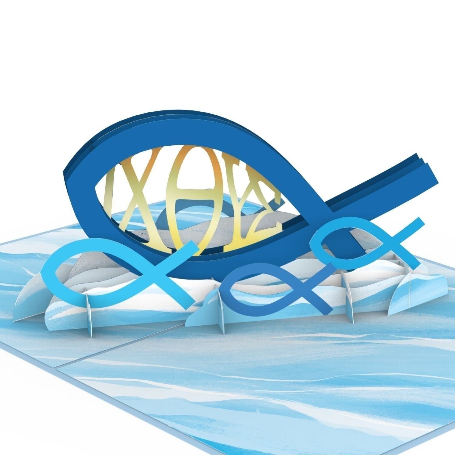 Carta pop-up di pesce