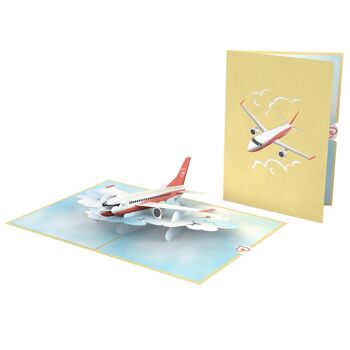 Carte pop-up avion 2