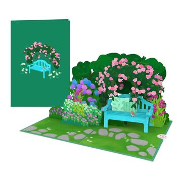 Carte pop-up Jardin de fleurs 2