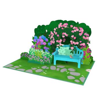 Carte pop-up Jardin de fleurs 3