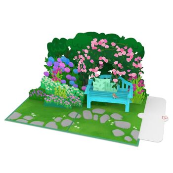 Carte pop-up Jardin de fleurs 4