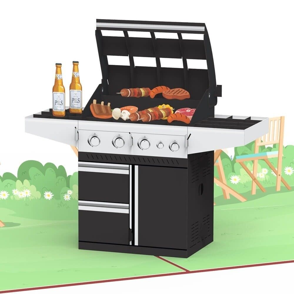 Scheda pop-up grill a gas