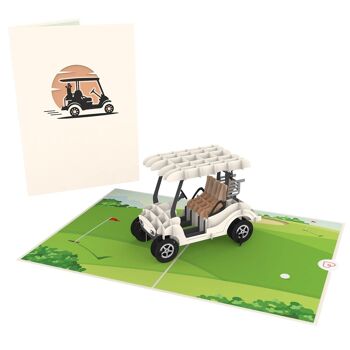 Carte pop-up pour voiturette de golf 2