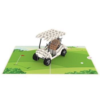 Carte pop-up pour voiturette de golf 3