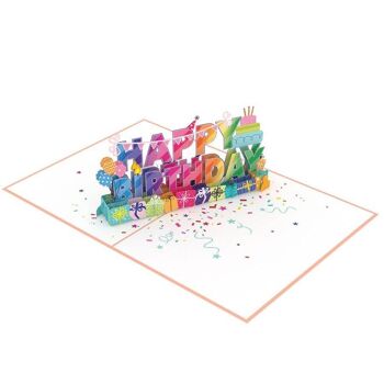 Carte pop-up joyeux anniversaire 2
