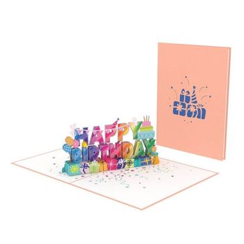 Carte pop-up joyeux anniversaire 3