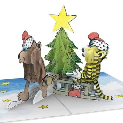 Janosch® Christmas tree pop-up card