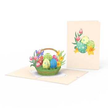 Carte pop-up d'oeufs de Pâques 2