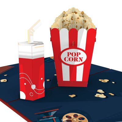 Carte pop-up pop-corn