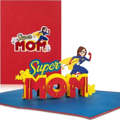 Carte Pop Up Super Maman