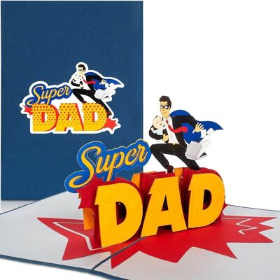 Carte pop-up super papa