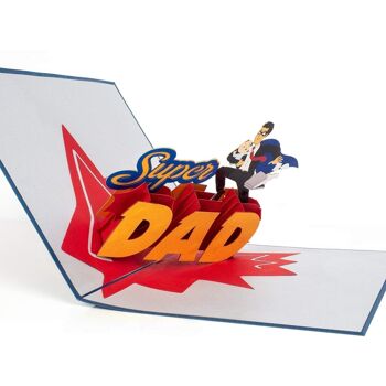 Carte pop-up super papa 3